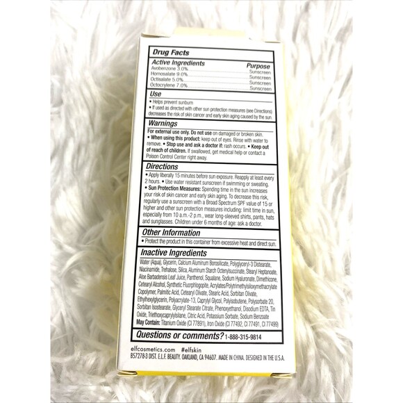 e.l.f. Skin Whoa Glow Sheer Champagne Sunscreen SPF 35 1.7oz Exp.04/26 Primer - Picture 4 of 7